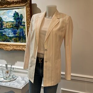 NWT Rebeca Taylor “Tailored” exclusive line oversized pinstriped Blazor